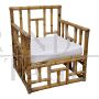 Coppia di poltrone in bamboo e rattan