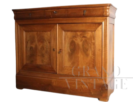 Credenza servante antica cappuccina del 1860 in noce biondo                            