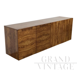 Grande credenza in radica in stile art déco                            