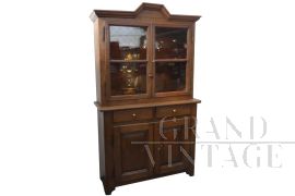 Credenza antica a due corpi del 1800