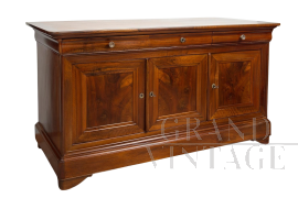 Credenza antica Provenzale Francese in noce massello a tre ante                            