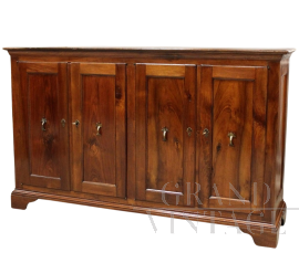 Credenza antica a 4 ante in noce, Italia '700                            