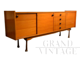 Credenza sideboard anni '60 in legno teak                            