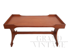 Tavolino da salotto vintage stile scandinavo in teak anni '60                            