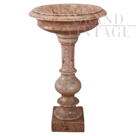 Antique stone column stoup from the early 1900s  
