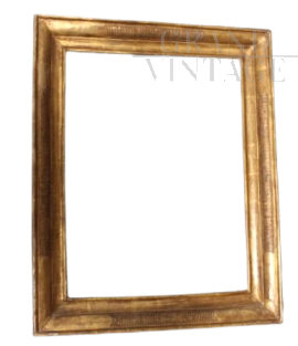 Antique Charles X gold leaf frame from the early 19th century