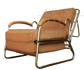 Armchair - chaise longue design by François Caruelle, 1950s     