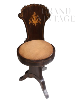 Antique stool for harp player