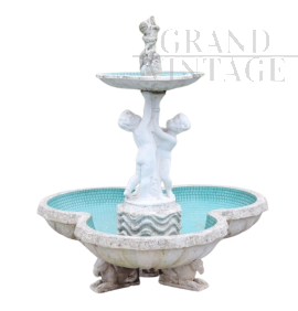 Suggestive garden fountain from the early decades of the 20th century  