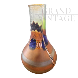 Colizza artistic Murano glass vase