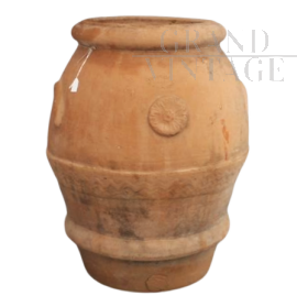 Antique terracotta jar from Montepulciano, Siena, Italy late 19th century