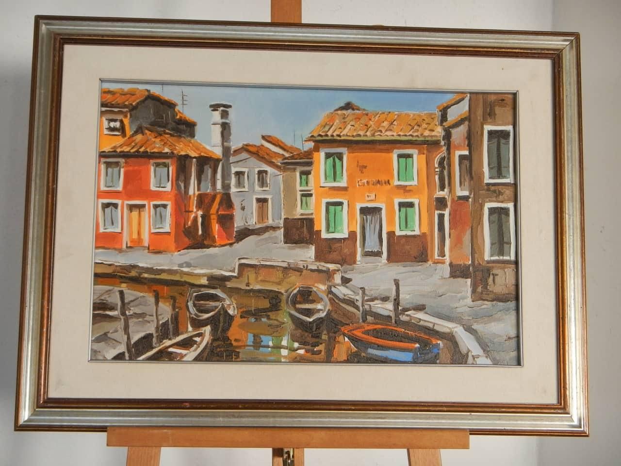 Bruno Introvigne - Set of Venice landscapes paintings | Grand Vintage