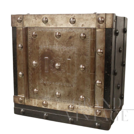 Antique Italian studded safe from the 19th century