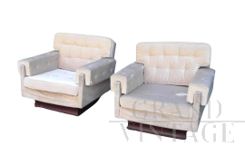 Pair of Claudia armchairs by Pier Luigi Colli, 1960s