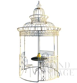 Vintage gazebo in iron and cast iron