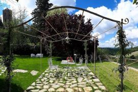 Iron pergola gazebo