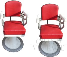 Vintage 50s barber chairs