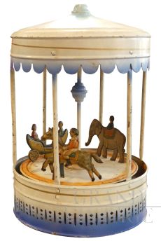 Vintage miniature carousel from the 1920s