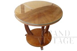 Art deco coffee table with glass top