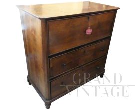 Antique Louis XVI chest of drawers with writing desk