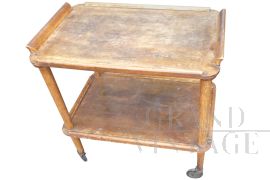 Vintage Italian walnut trolley