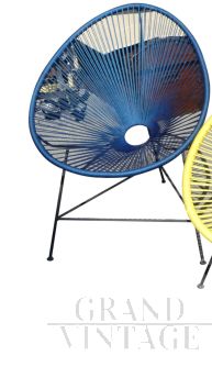 Blue acapulco chair