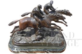 Sculpture of 2 jockeys, 1930