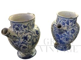 MAIOLICA PITCHERS, 1700s