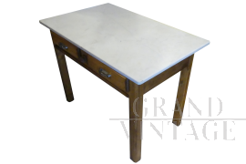 Kitchen table with marble top