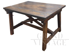 Work bench table in solid wood 18th Century