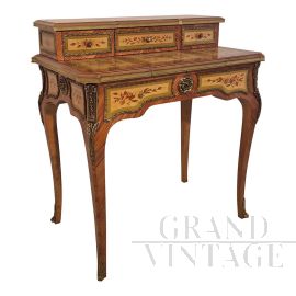Antique French Louis XV style painted ladies' desk or dressing table