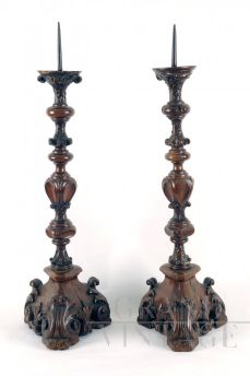 VENETIAN CANDLEHOLDERS, LATE 1500s, EARLY 1600s