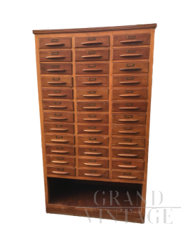 50s Filing Cabinet in Beech Wood