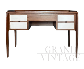 Gio Ponti 1950s desk in mahogany