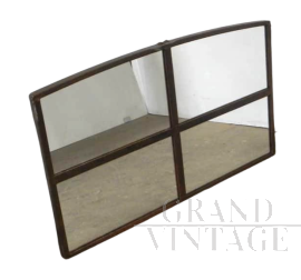 Vintage industrial style window mirror from 1950s