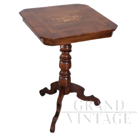 Antique style inlaid side table