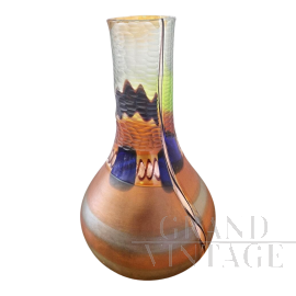 Colizza artistic Murano glass vase