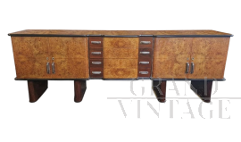 Italian Art Deco long sideboard from the 1930s