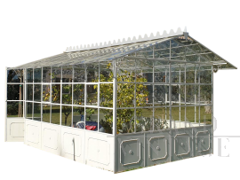 Wrought iron outdoor lemon greenhouse