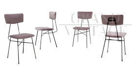 Set di 4 sedie in stile BBPR, modernariato italiano anni '50                            