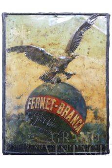 Insegna Fernet Branca pezzo unico anni '10 / '20