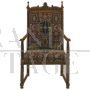 Neo-Gothic Tudor style armchair
