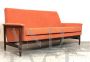 Sofa by Gigi Radice for Minotti in orange velveteen                            