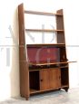 Vintage Scandinavian style teak highboard bookcase