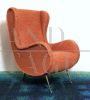 Senior orange armchair attr. Marco Zanuso