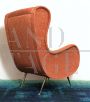 Senior orange armchair attr. Marco Zanuso