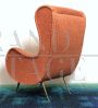 Senior orange armchair attr. Marco Zanuso