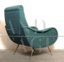 Lady armchair by Marco Zanuso in sky blue fabric