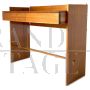 MIM Roma design console desk in solid rosewood, Italy 1970s