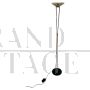 Leucos design floor lamp in black and white Murano glass and steel